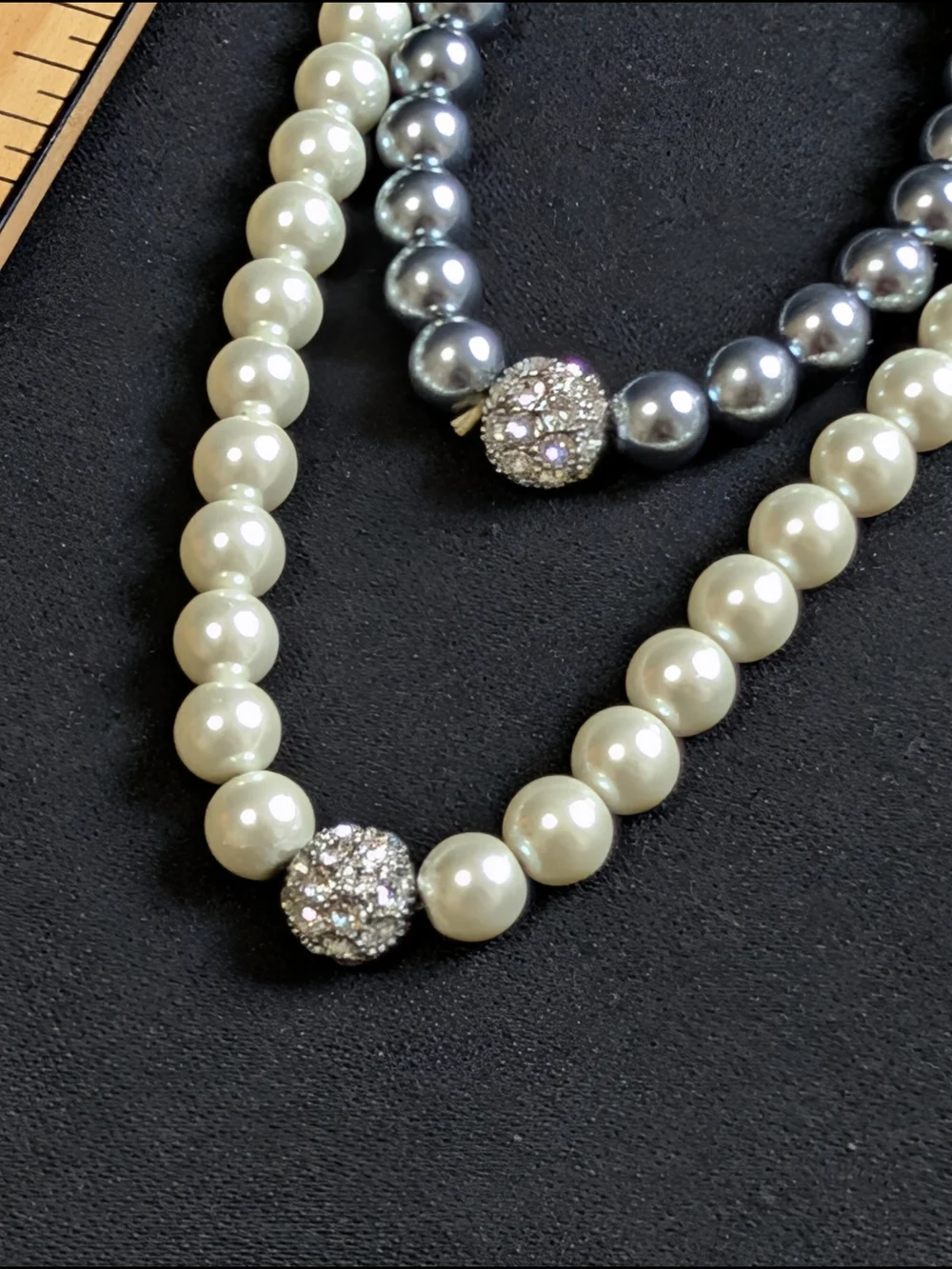 David Tutera 12486 White Sydney Ball Necklace And Bracelet Set Women's Jewelry
